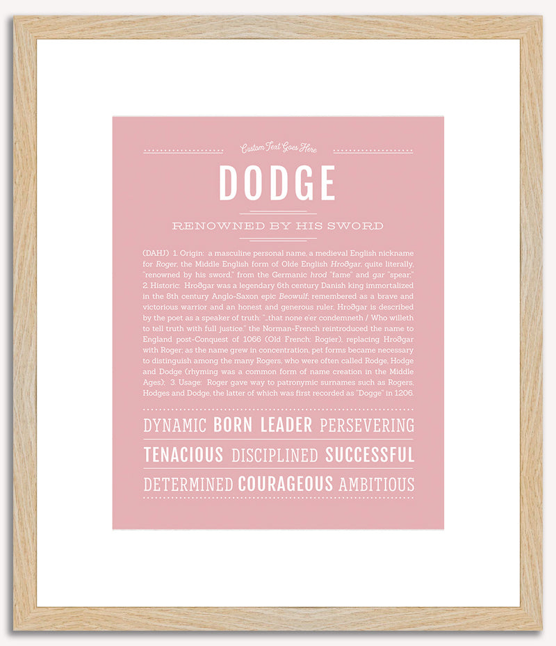 Dodge | Name Art Print