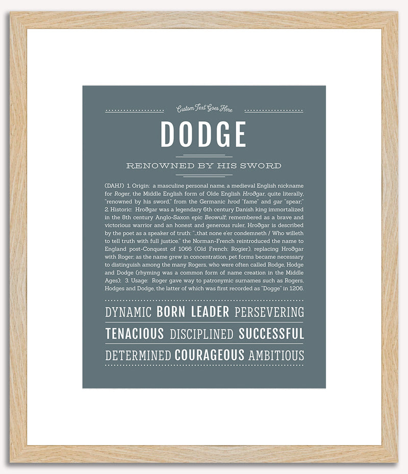 Dodge | Name Art Print