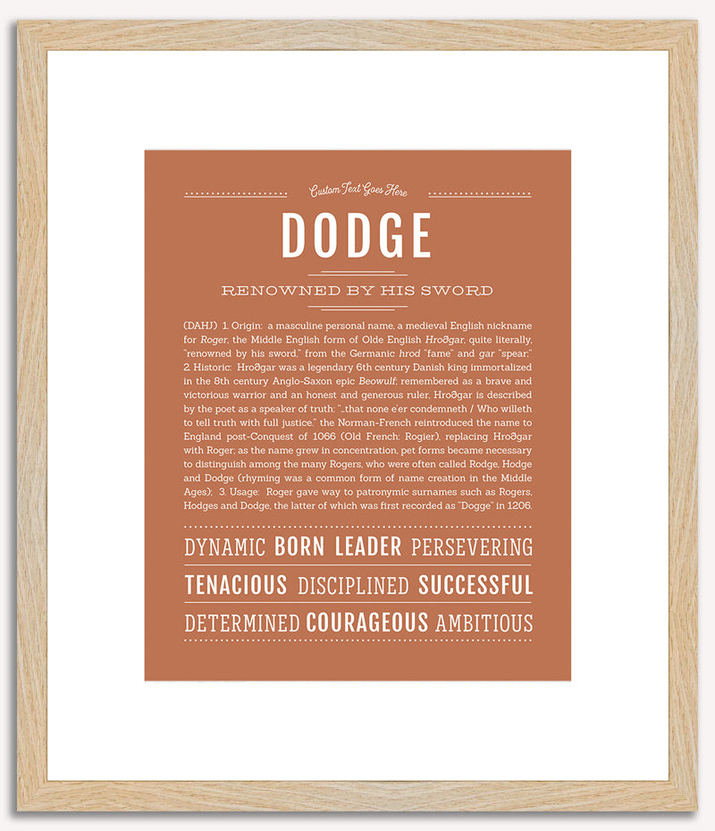 Dodge | Name Art Print