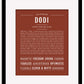 Dodi | Name Art Print