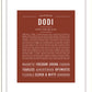 Dodi | Name Art Print