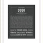 Dodi | Name Art Print