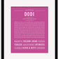 Dodi | Name Art Print