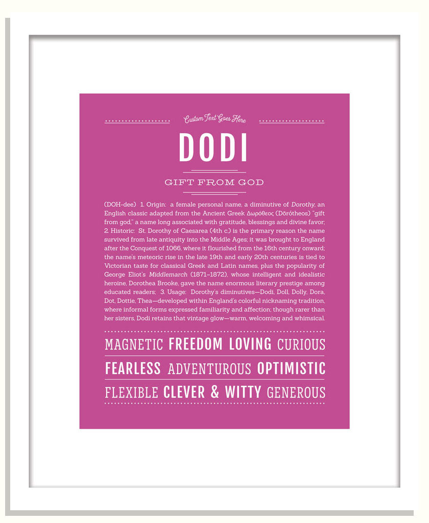 Dodi | Name Art Print