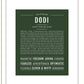 Dodi | Name Art Print