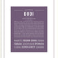 Dodi | Name Art Print