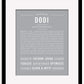 Dodi | Name Art Print