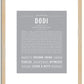 Dodi | Name Art Print