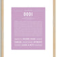 Dodi | Name Art Print
