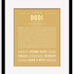Dodi | Name Art Print