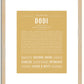 Dodi | Name Art Print