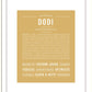 Dodi | Name Art Print