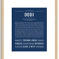 Dodi | Name Art Print