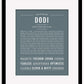 Dodi | Name Art Print