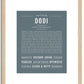 Dodi | Name Art Print