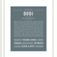 Dodi | Name Art Print