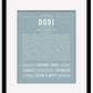 Dodi | Name Art Print