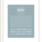 Dodi | Name Art Print