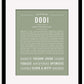 Dodi | Name Art Print