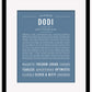 Dodi | Name Art Print