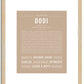 Dodi | Name Art Print