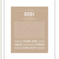 Dodi | Name Art Print