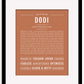 Dodi | Name Art Print