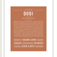 Dodi | Name Art Print
