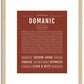 Domanic | Name Art Print