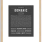 Domanic | Name Art Print