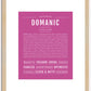 Domanic | Name Art Print