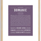 Domanic | Name Art Print