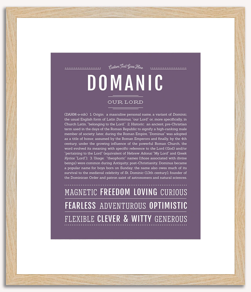 Domanic | Name Art Print