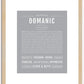 Domanic | Name Art Print