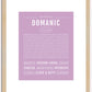 Domanic | Name Art Print