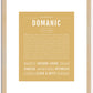 Domanic | Name Art Print