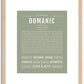 Domanic | Name Art Print