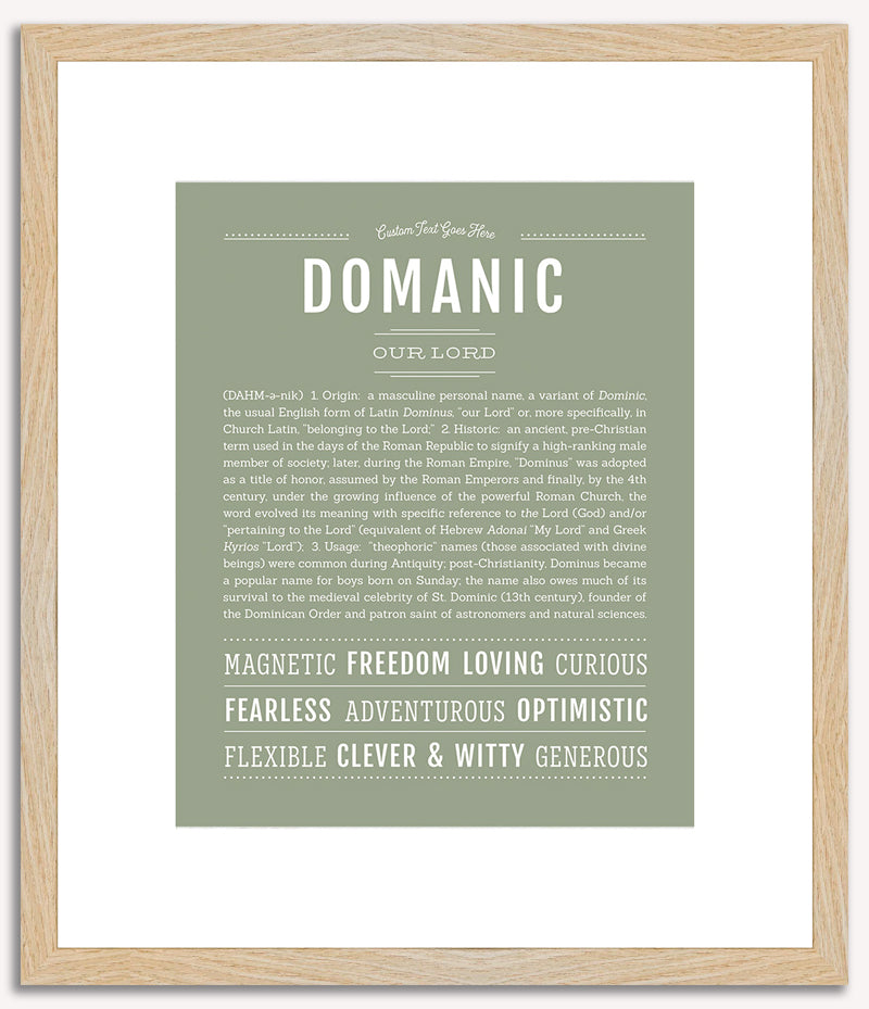 Domanic | Name Art Print