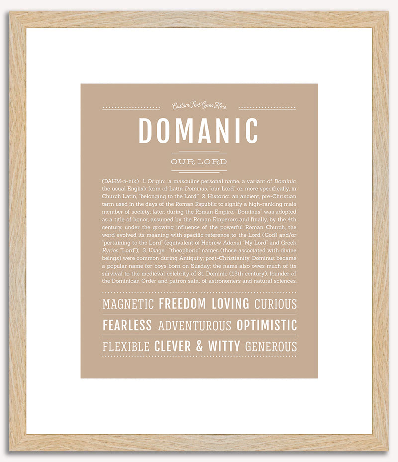 Domanic | Name Art Print