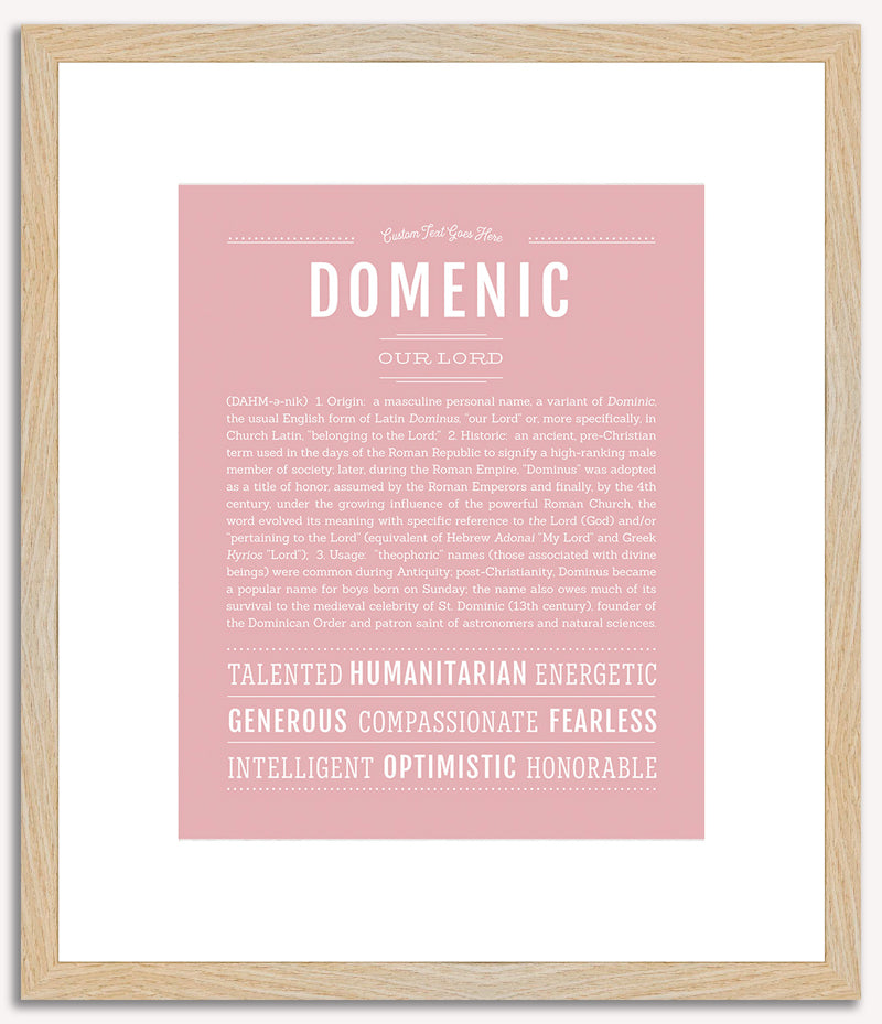 Domenic | Name Art Print