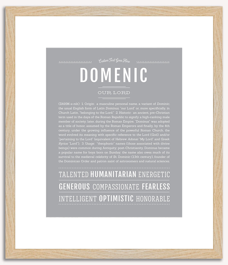 Domenic | Name Art Print