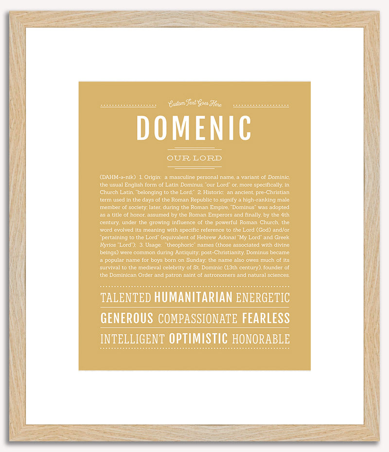 Domenic | Name Art Print