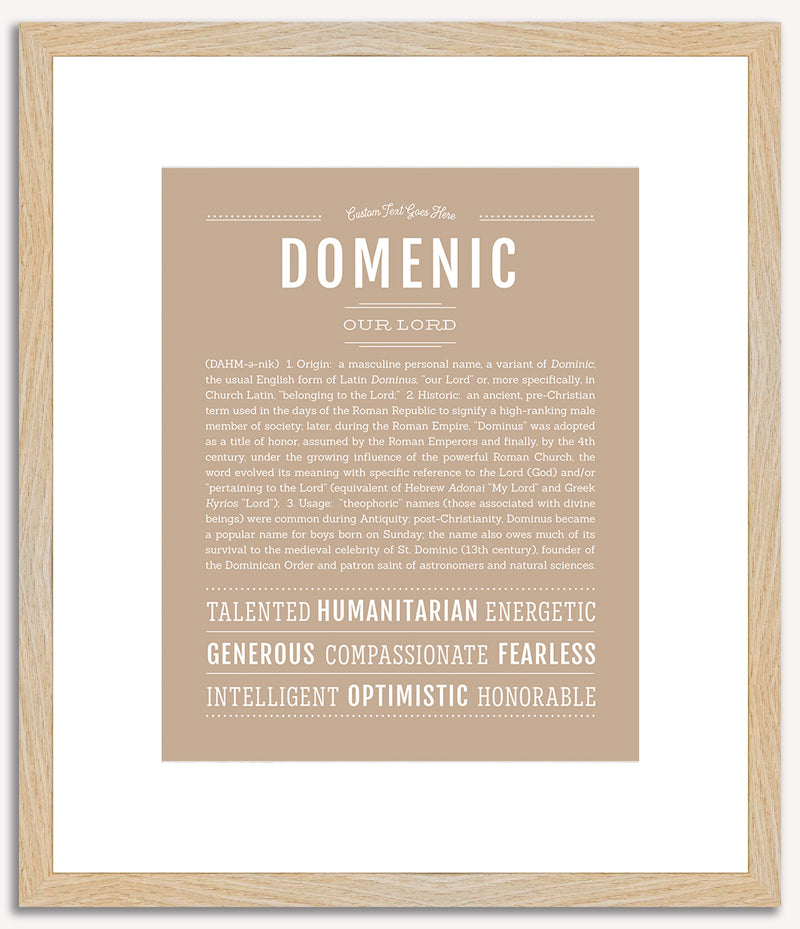 Domenic | Name Art Print