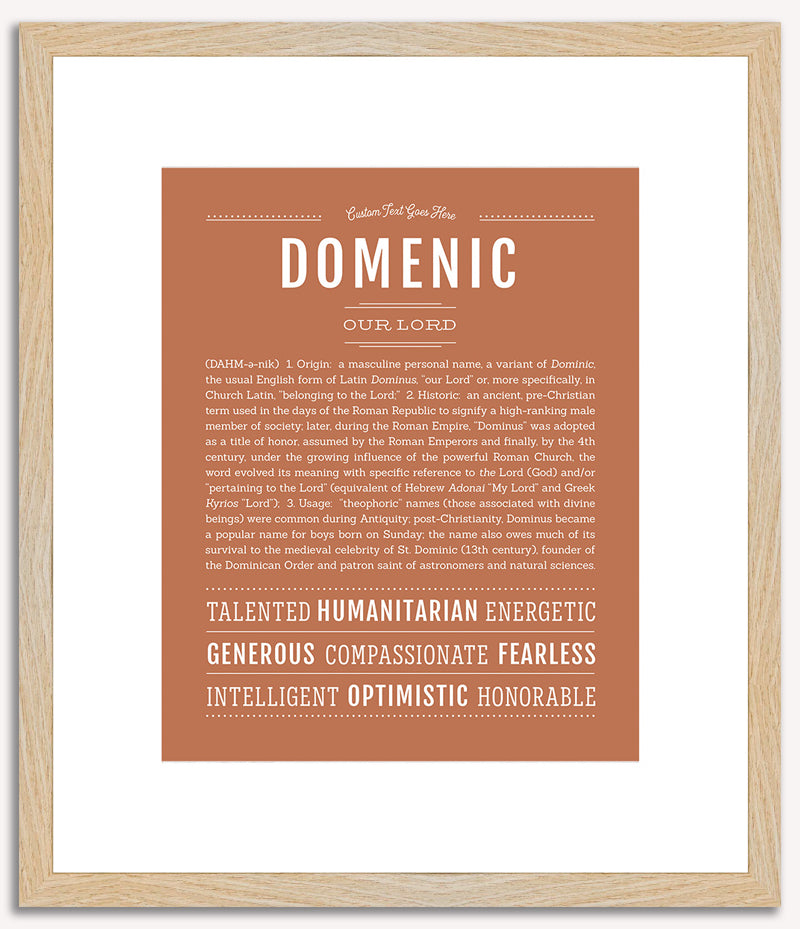 Domenic | Name Art Print