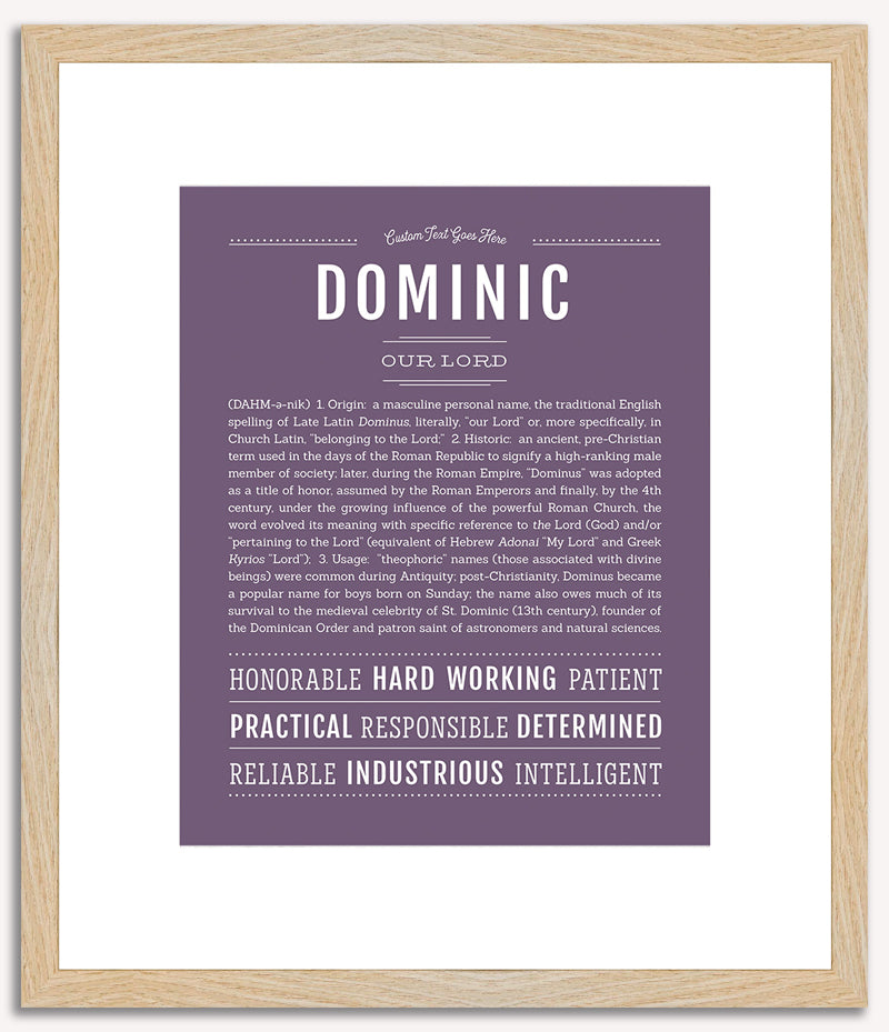 Dominic | Name Art Print