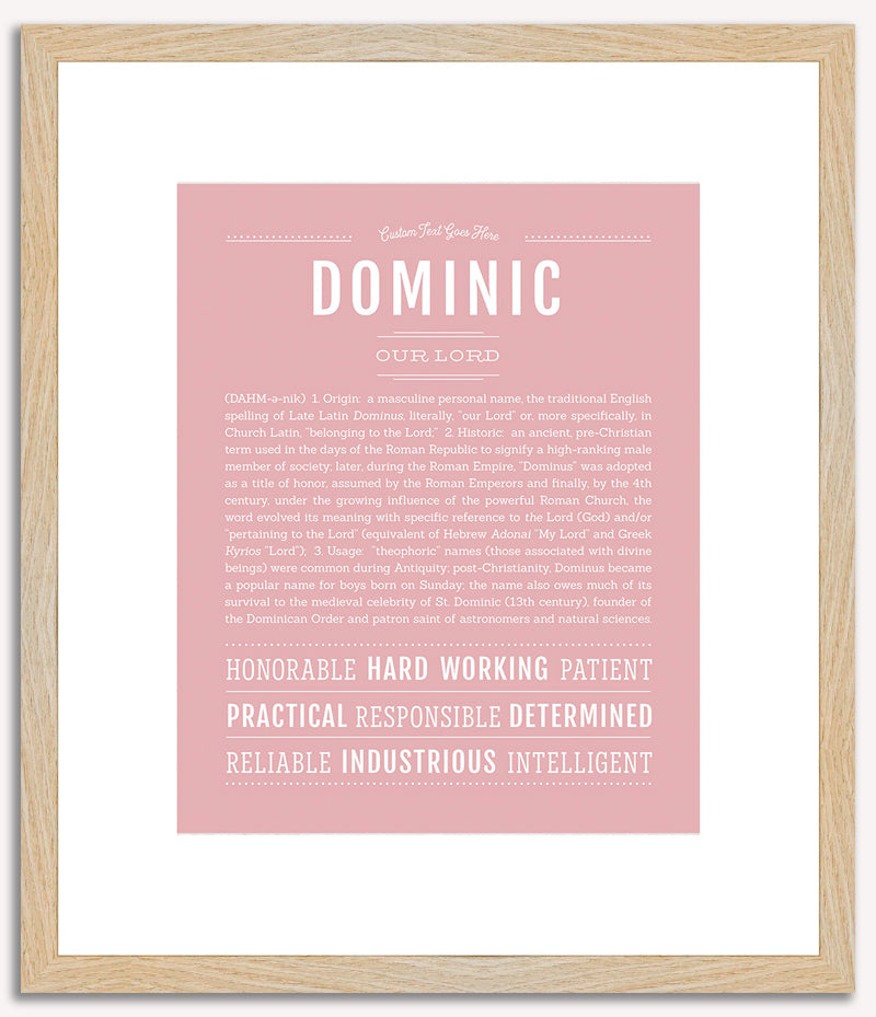 Dominic | Name Art Print