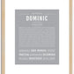 Dominic | Name Art Print