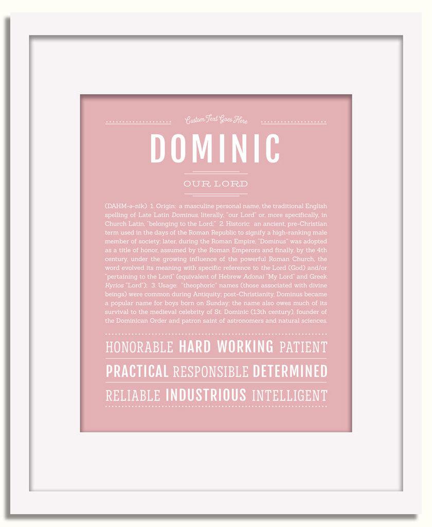 Frame Options | Dusty Rose | White Frame, Matted