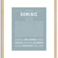 Dominic | Name Art Print