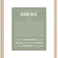 Dominic | Name Art Print